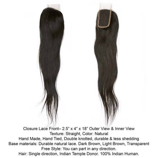 Straight Closure Lace Front